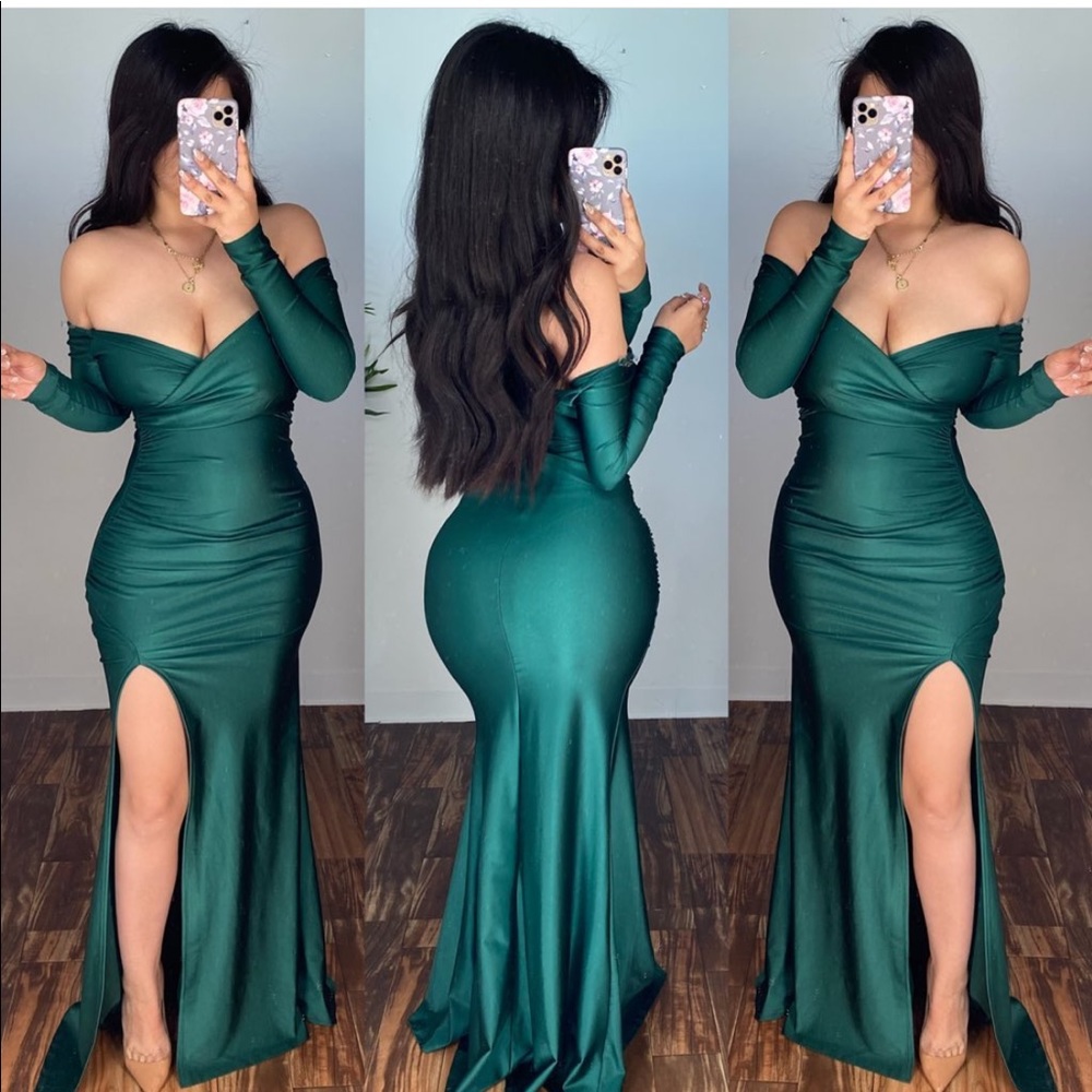 NWT Med Emerald green dress